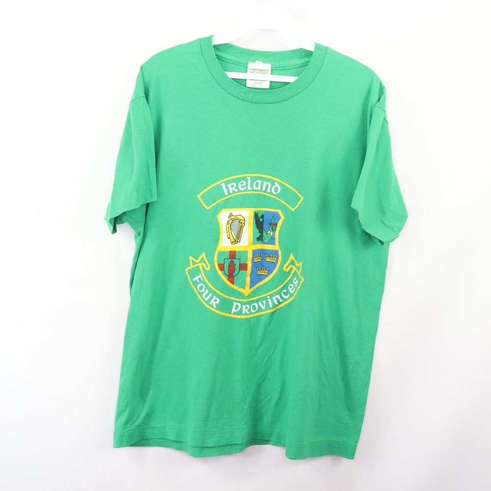 90s Mens Large Ireland 4 Provinces Crest T Shirt